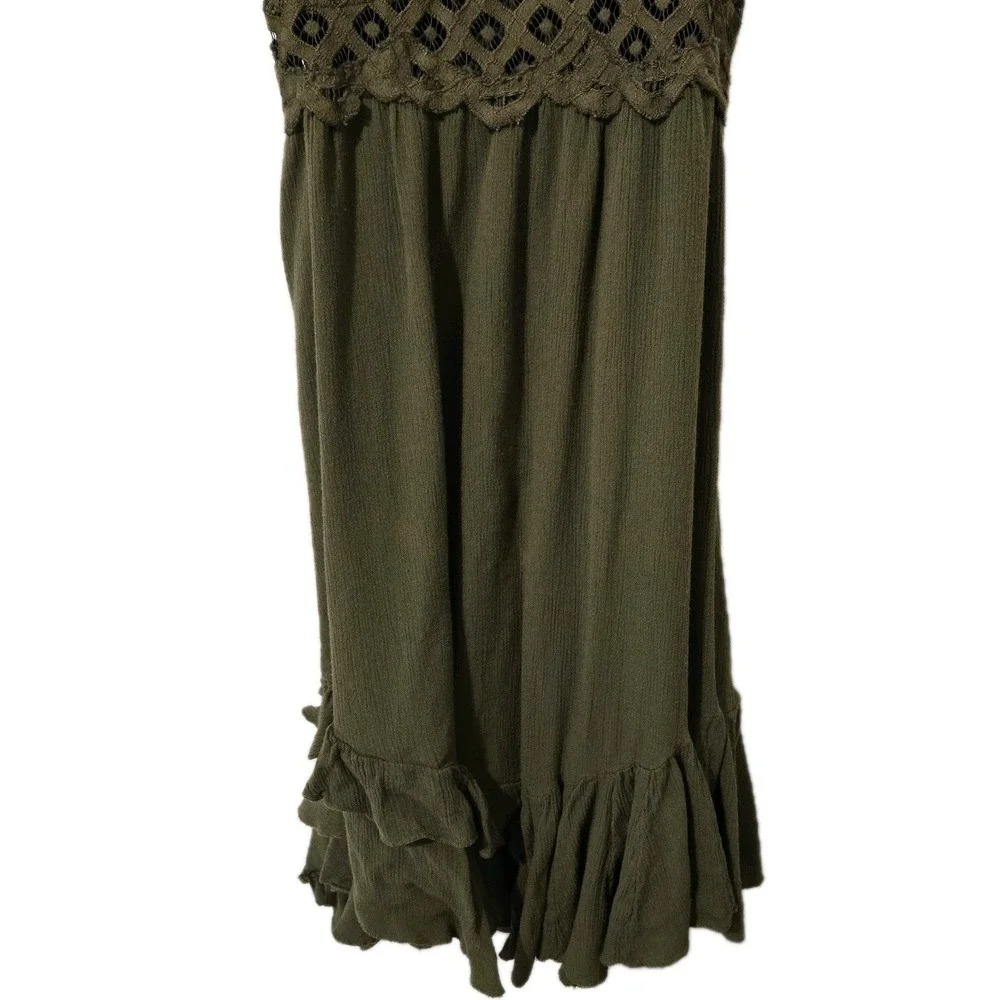 Free People Adella Slip Dress Crochet Lace Bodice Adjustable Straps Size Small - Picture 3 of 7